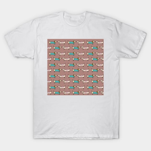 Cute dachshunds T-Shirt by bigmoments